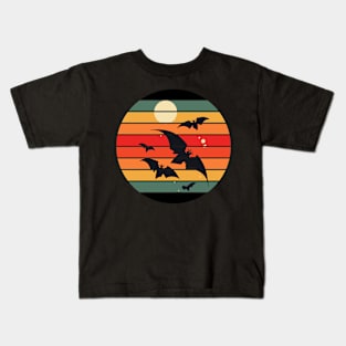 Bat Sunset Kids T-Shirt